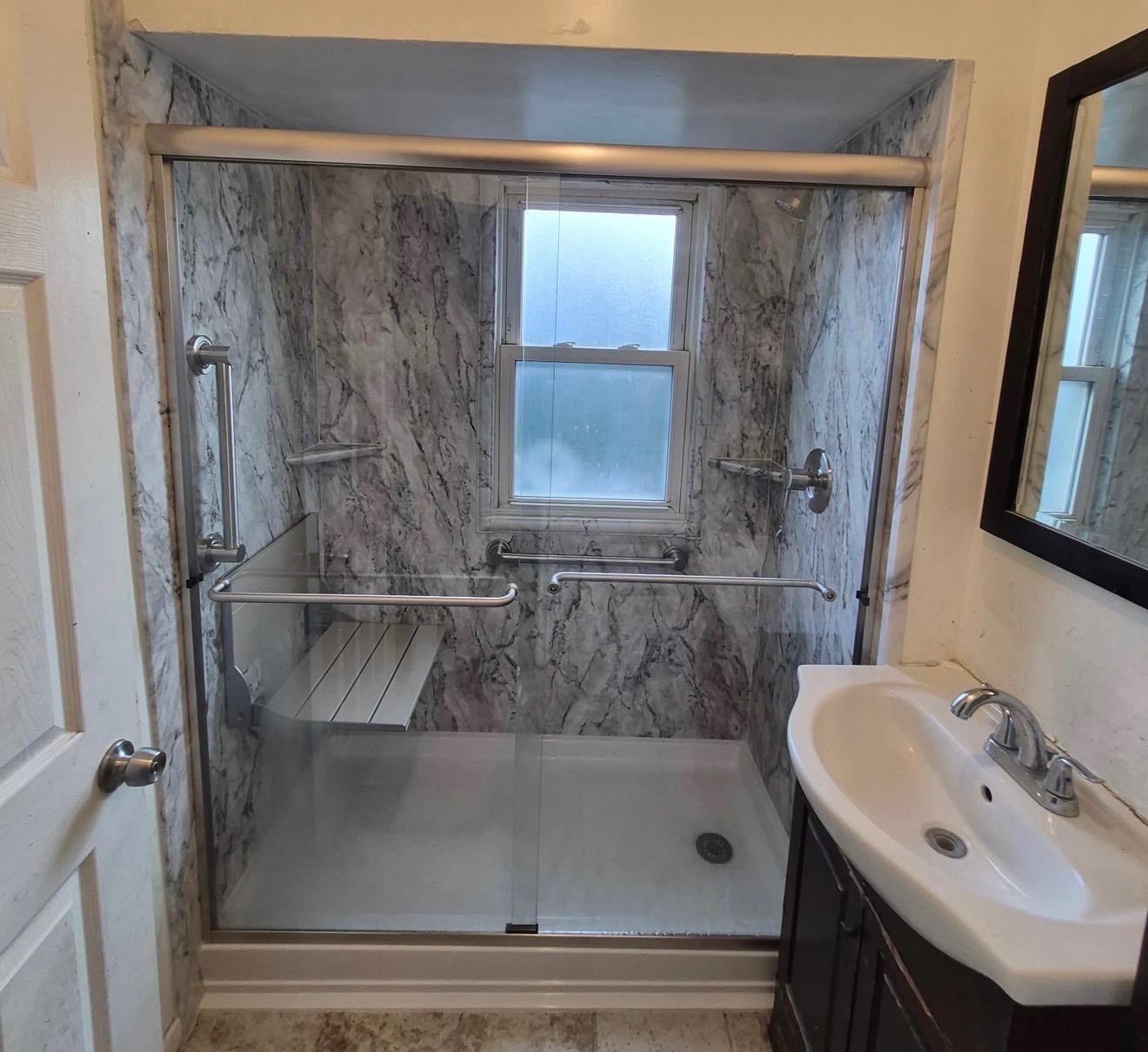 Bath Installation bathroom remodeling project by BnB One Day Bath
